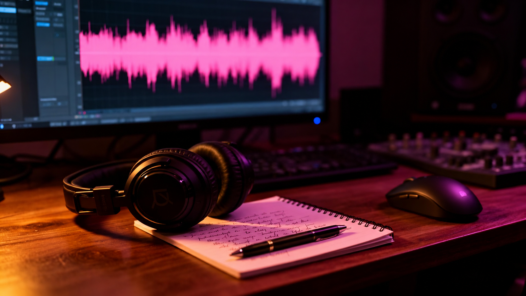 Music studio creating personalised songs